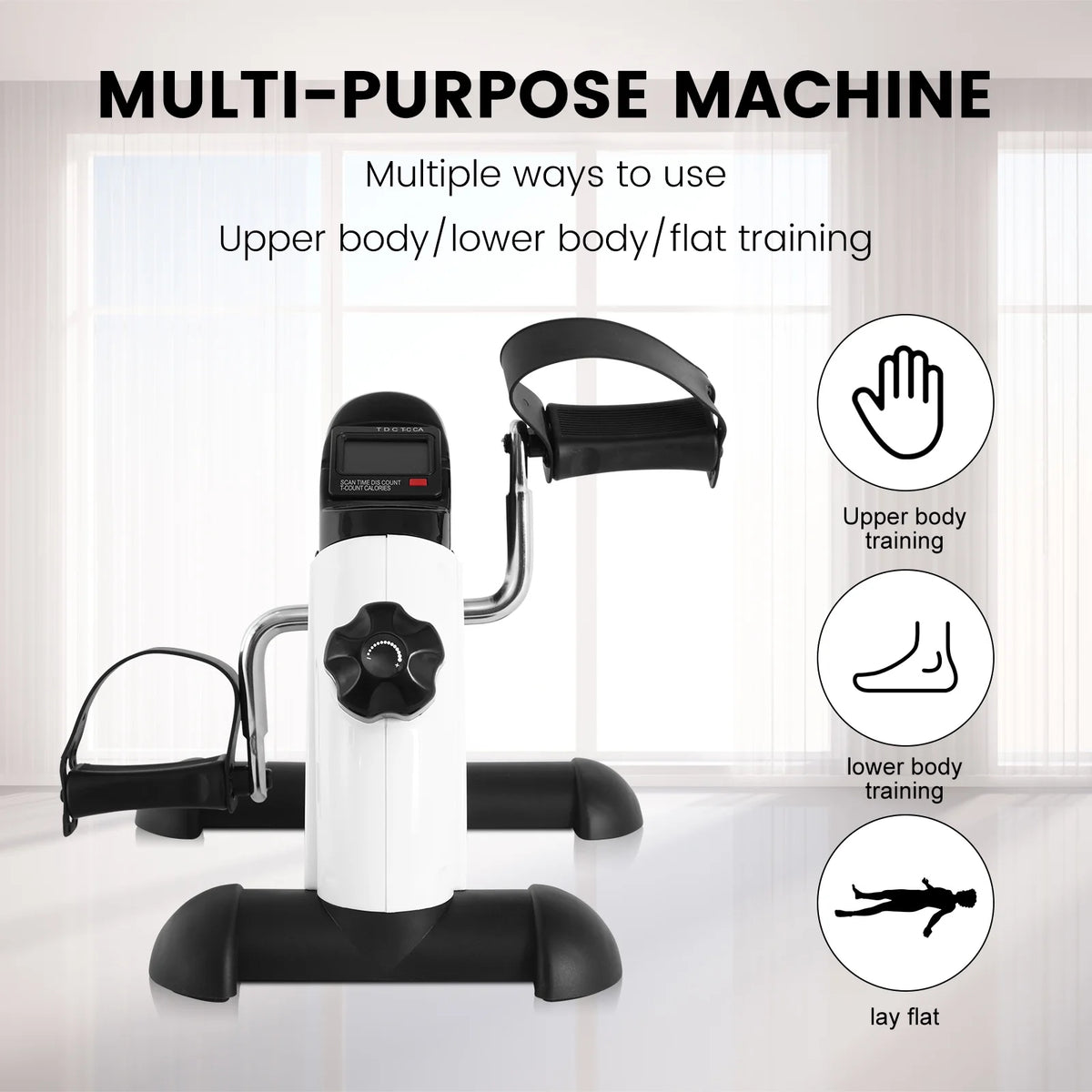 Desk Bike Pedal Exerciser with LCD Screen Display R848