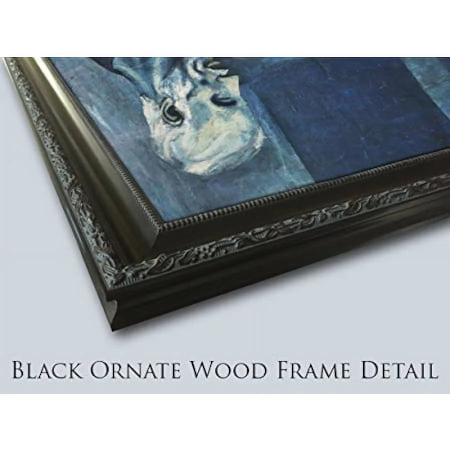 Black Ornate Wood Framed Art Print F534237