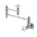 Two-Handle Wall Mount Pot Filler in Polished Chrome N35140