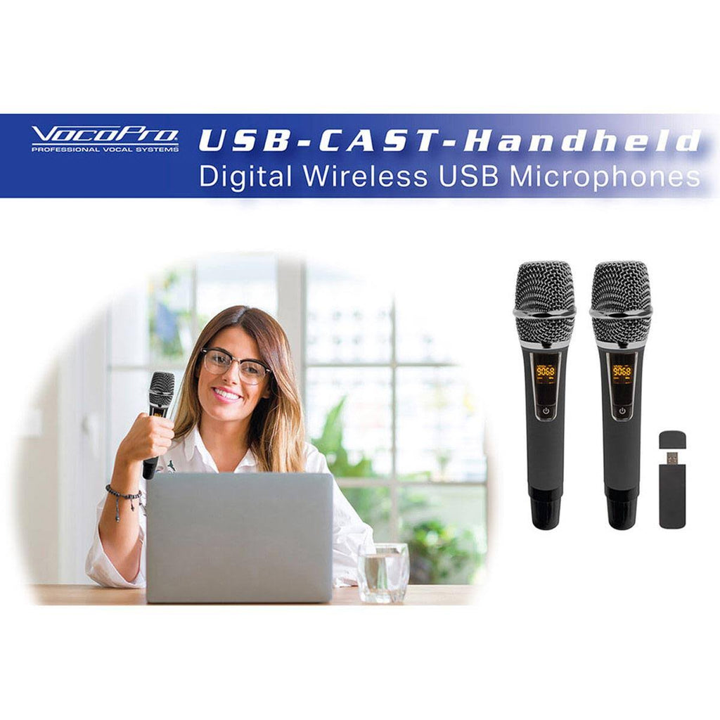 Dual Wireless USB Handheld Microphone System U479