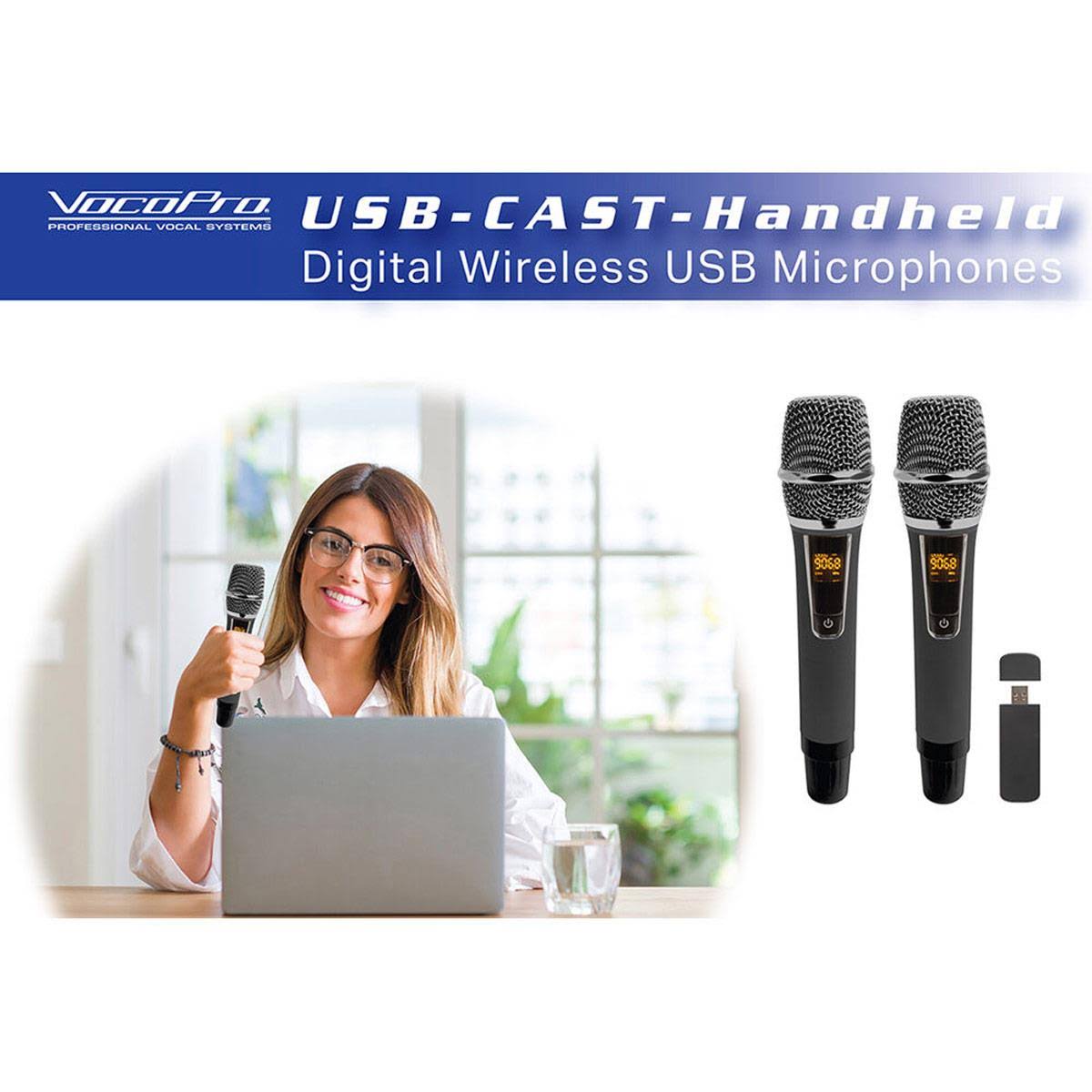 Dual Wireless USB Handheld Microphone System U479