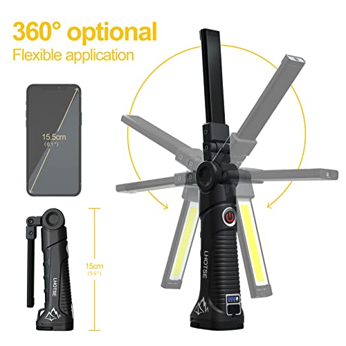 Rechargeable LED Work Light with Magnetic Base 2 Pack S31910