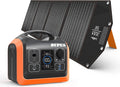 Portable Power Station 600W Solar Generator with 100W Panel 186000mAh Battery Backup J53663