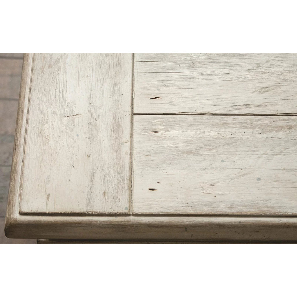 Farmhouse White Wood Coffee Table E9711
