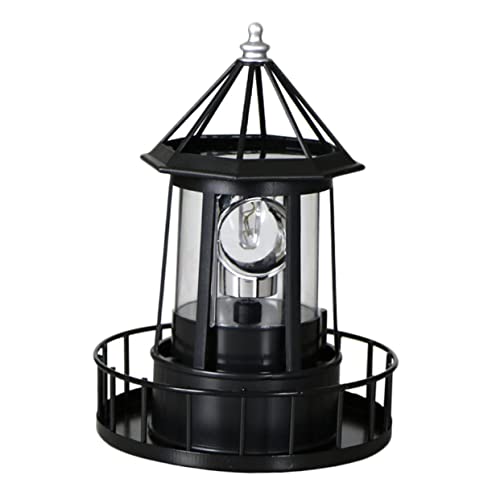 Solar Powered Rotating Lighthouse Outdoor Hanging Lamp Y6267