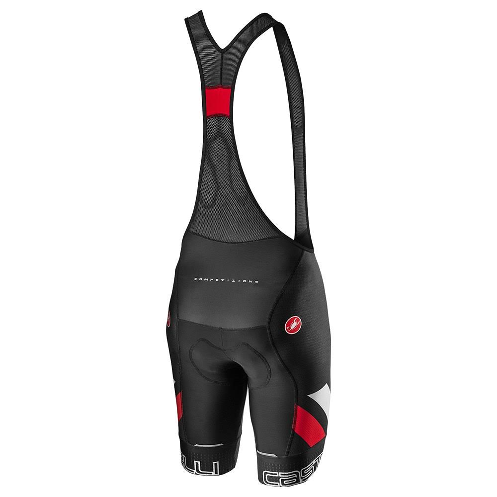 Black/White/Red Bibshort F72471