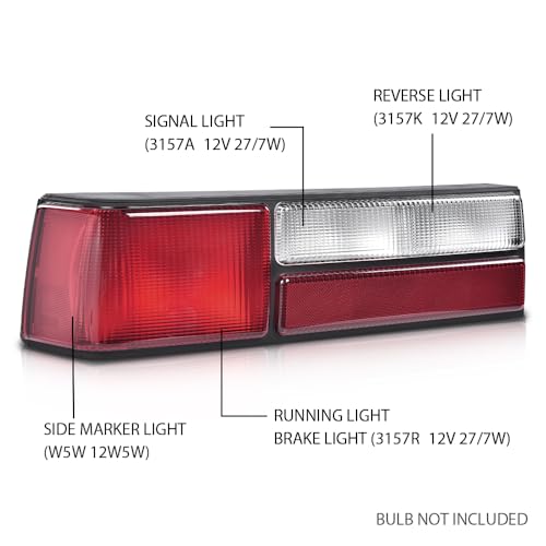 Smoky Lens Black Housing Rear Brake Taillights X51736