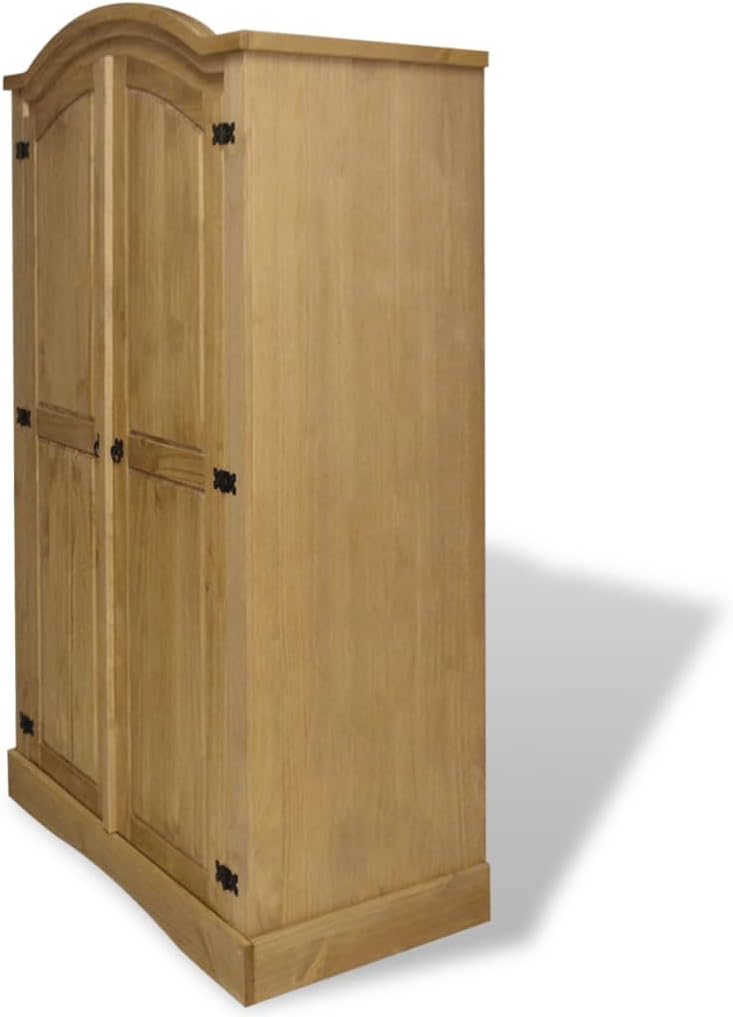 Solid Pinewood 2 Door Wardrobe Z376