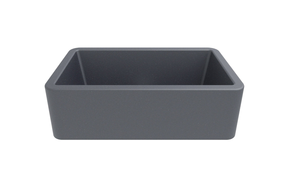 33x22 Metallic Apron Kitchen Sink Titanium Grey A115
