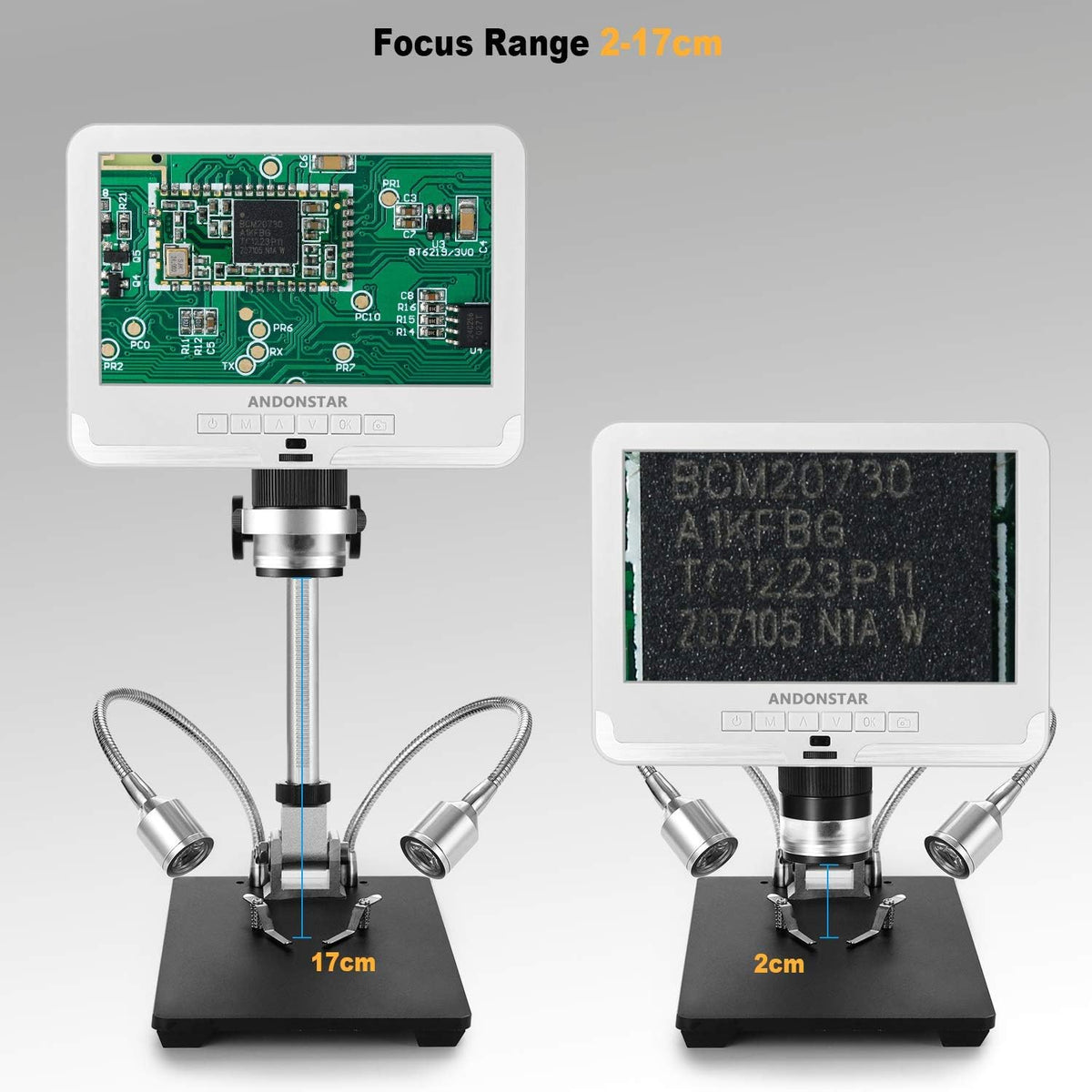 Black 7 inch LCD 1080P Digital Microscope with 200X Magnification M154541