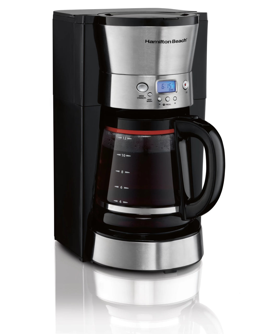 12 Cups Black Programmable Coffee Maker J620