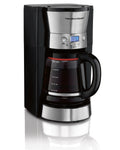 12 Cups Black Programmable Coffee Maker J620