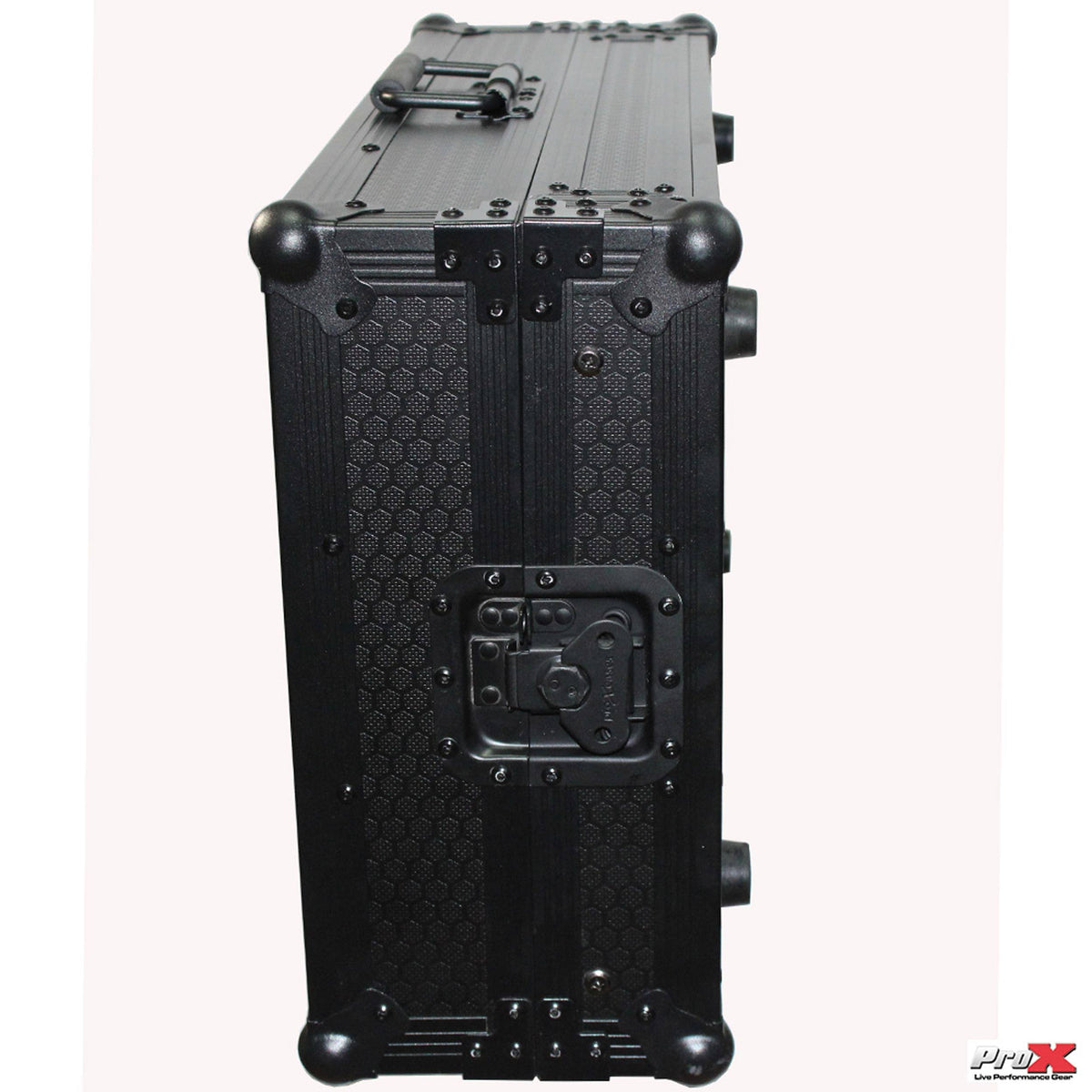Black Travel Flight Case for Mixtrack Pro 3 with Laptop Shelf K8536