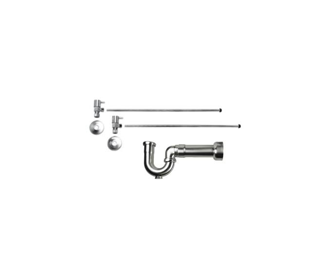 Polished Chrome Lavatory Supply Kit J6266