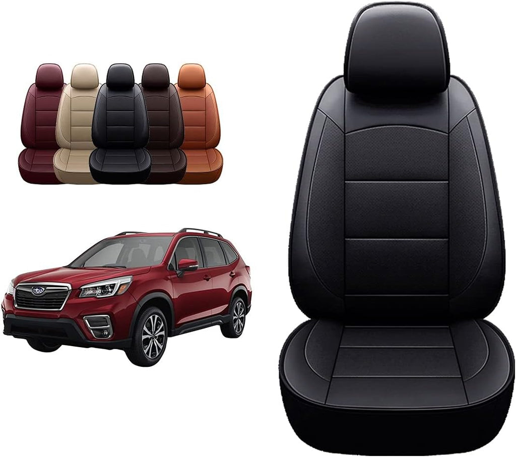Black Leather Seat Covers for Forester G686