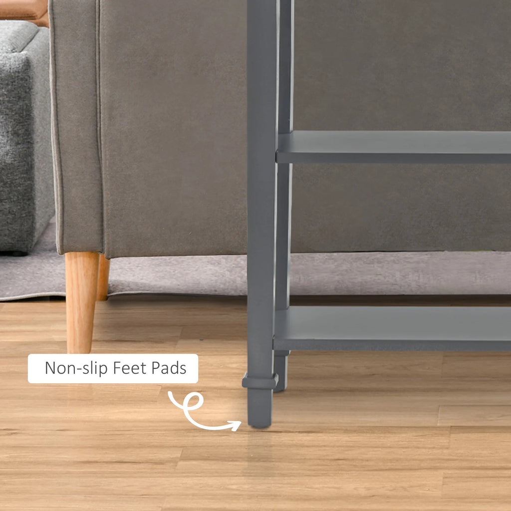 Grey Sofa Console Entry Hallway Table with Storage W8827