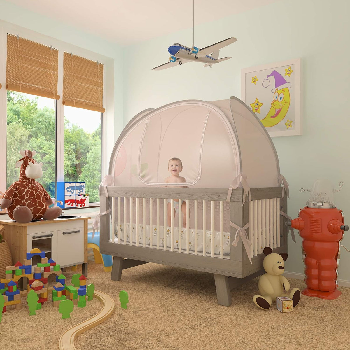 Pack of 2 Popup Crib Net Tent R36149