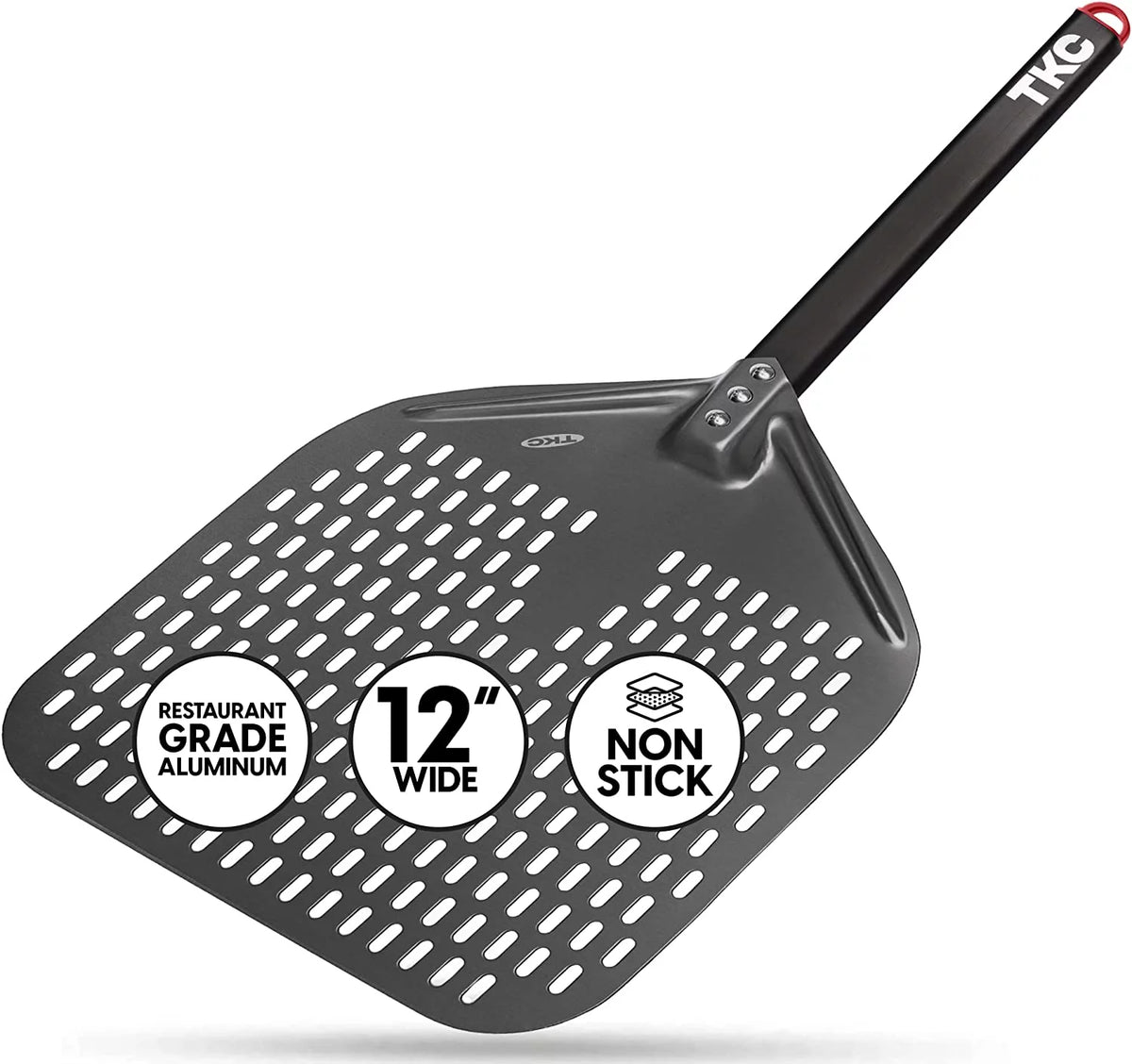 12 inch Perforated Aluminum Pizza Peel E56914