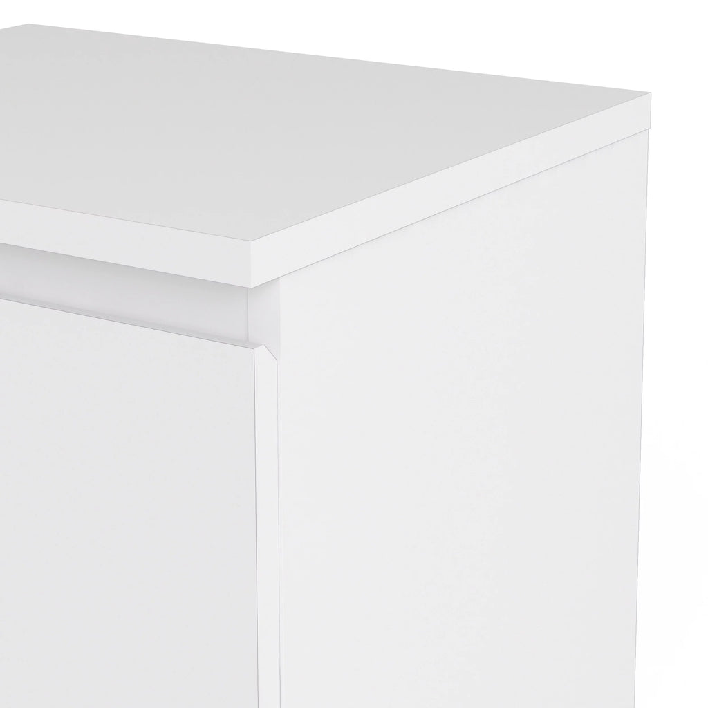 White 2 Drawer Nightstand N4271