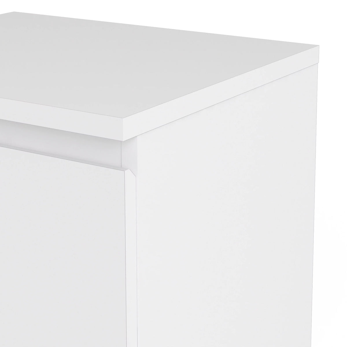 White 2 Drawer Nightstand N4271