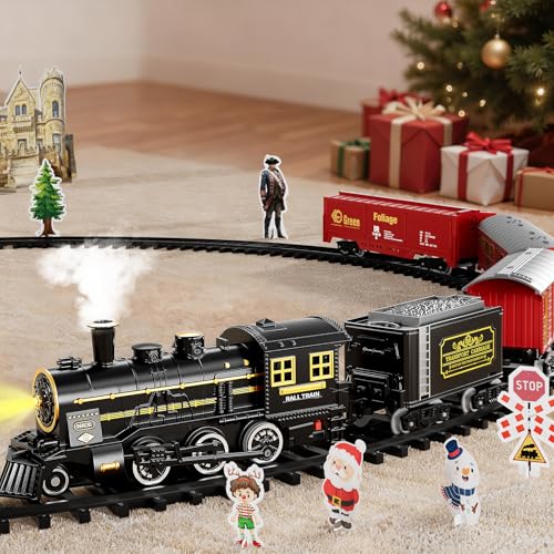 Large Electric Train Set with Realistic Sound, Lights and Smoke N662