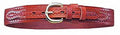 Tan Basketweave Belt with Brass Buckle C25661