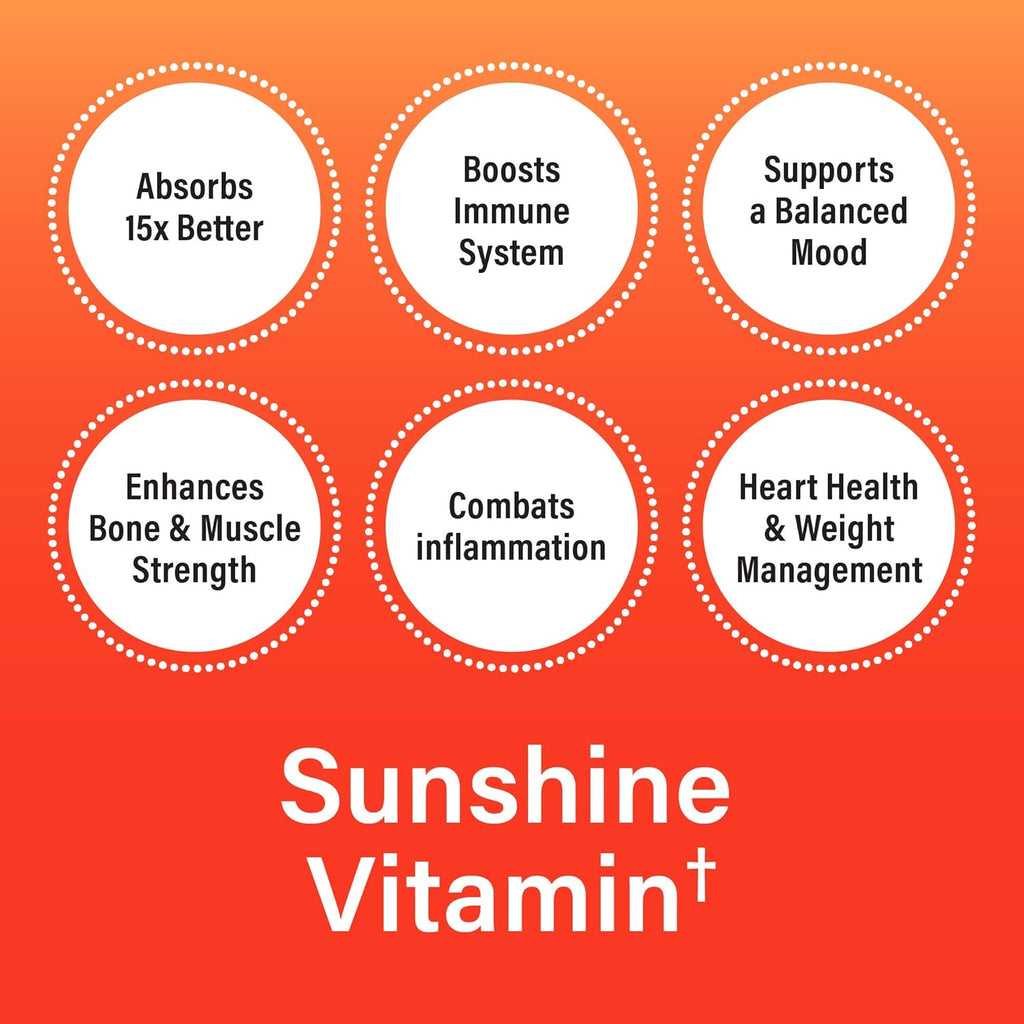 2,500 IU Liquid Vitamin D3 with K2 Supplement, 60 Servings, 4 fl oz A43457
