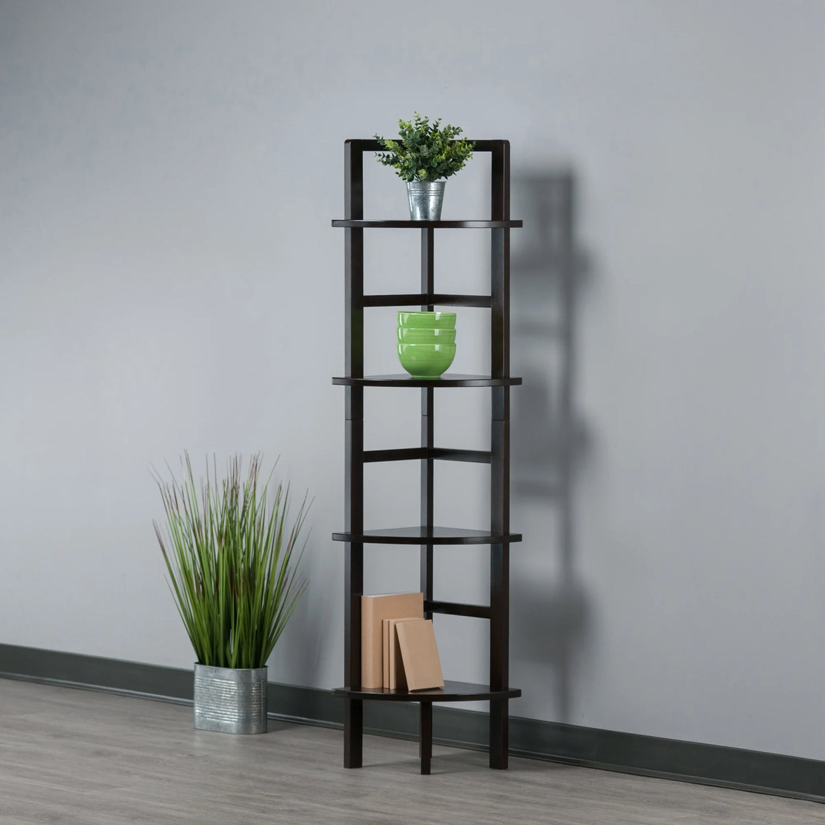 Wood Corner Baker's Rack D57366