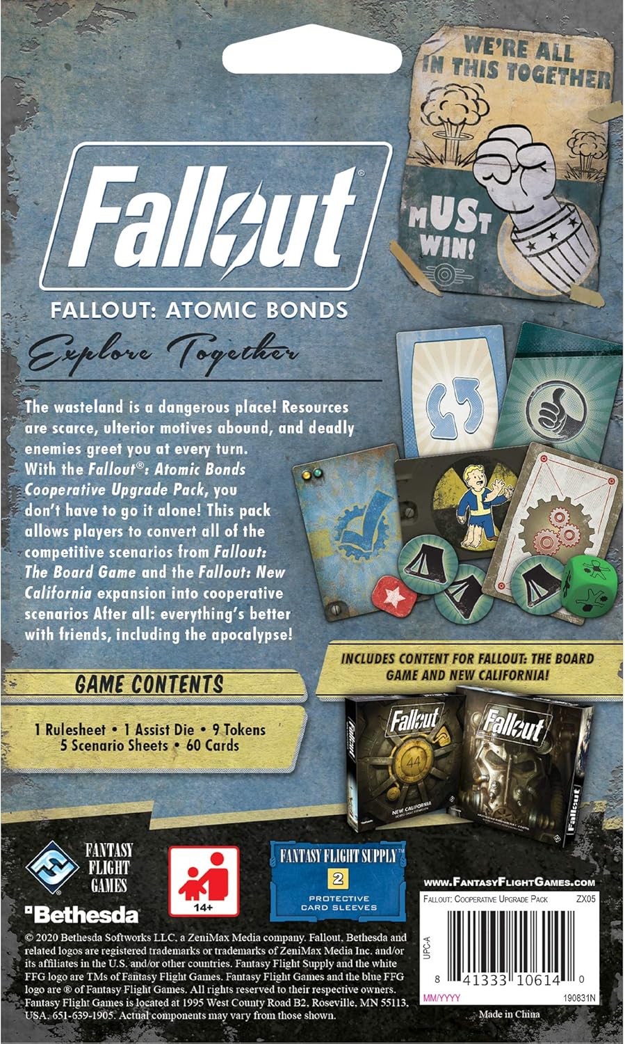 Atomic Bonds Cooperative UPGRADE PACK Board Game G62869