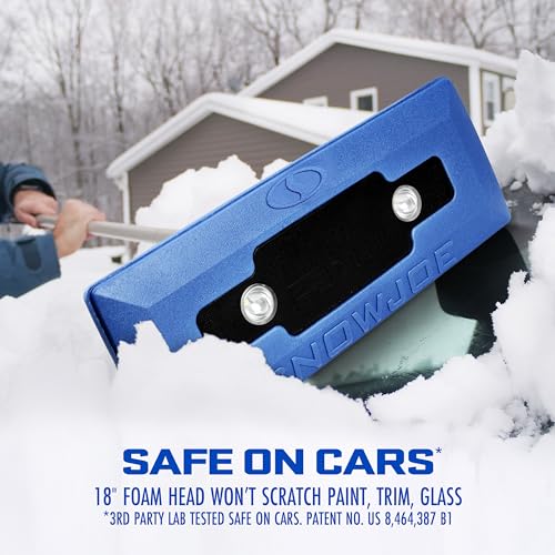 18-Inch Foam Head Snow Broom and Ice Scraper B805221