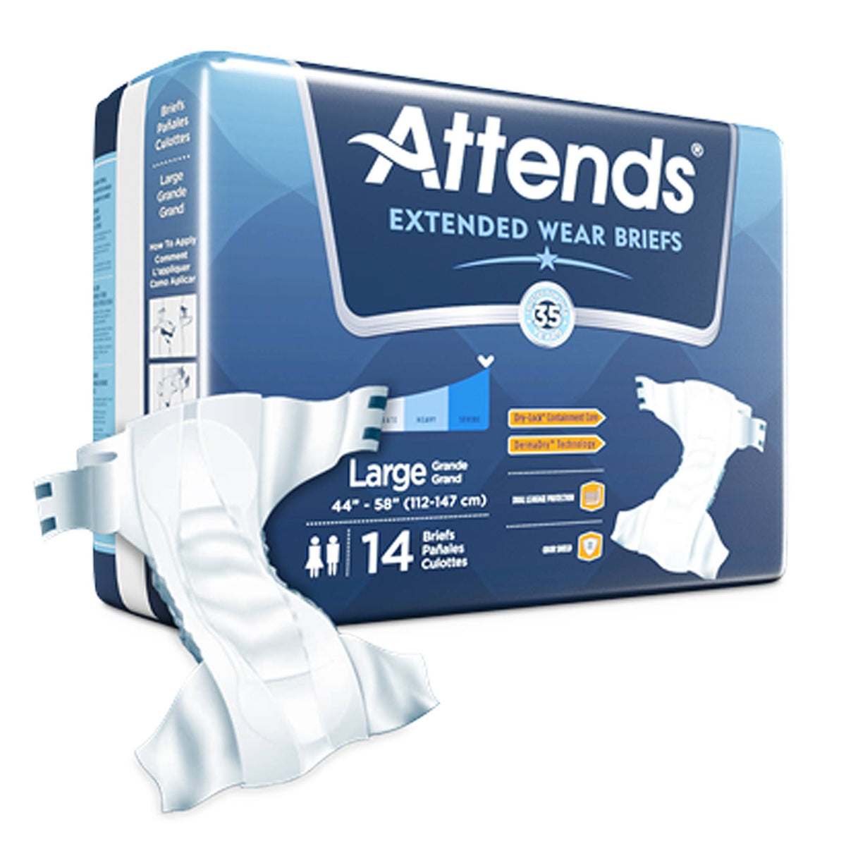 Extended Wear Brief Large Case of 56 S67373