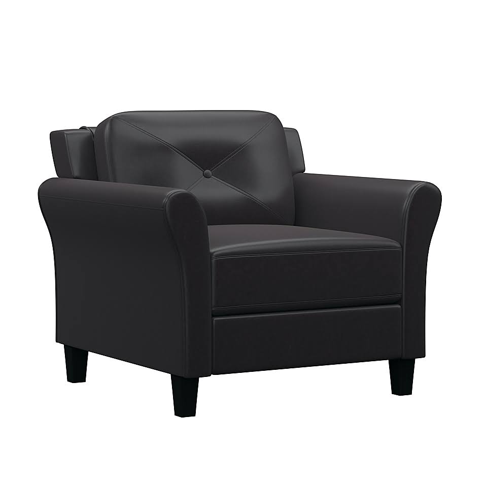 Faux Leather Armchair Q67841
