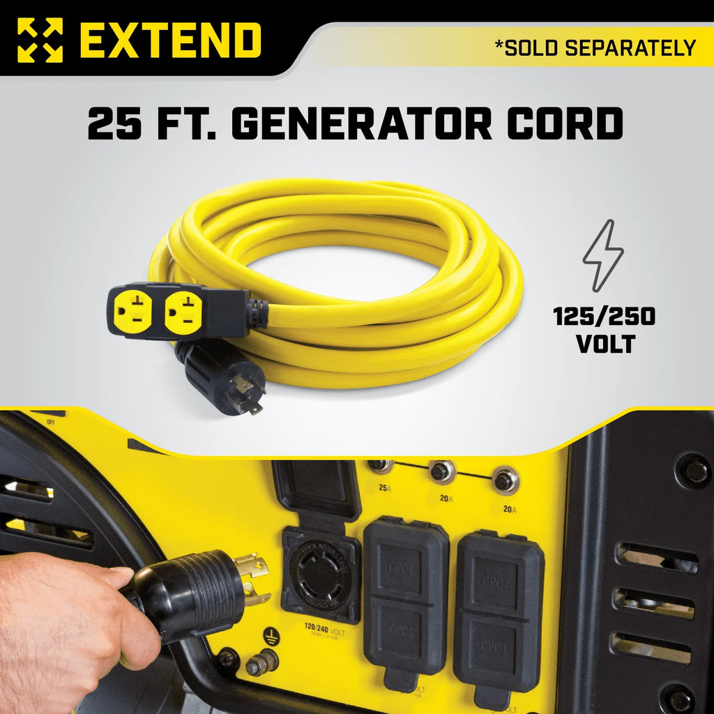 8750-Watt Open Frame Inverter with Electric Start M46868