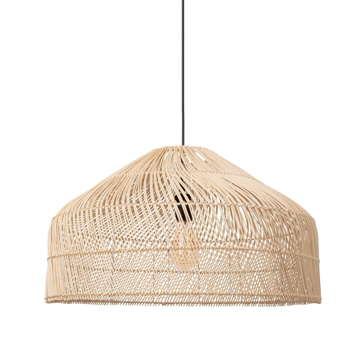 Woven Rattan Pendant Light Chandelier Ceiling Fixture N108744