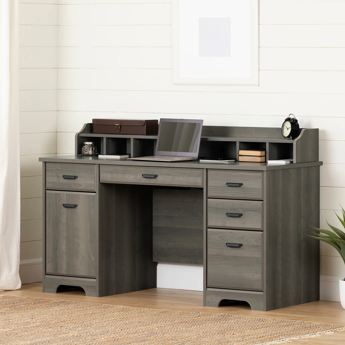 Computer Office Desk With Power Bar I5363