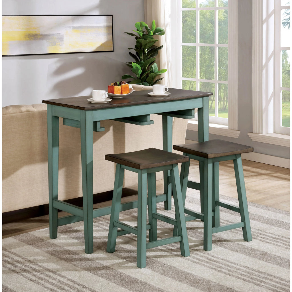 Solid Wood 3-Piece Bar Table Set L62605