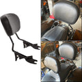 Detachable Passenger Backrest Sissy Bar Upright w/Pad Black Pack of 2 N25631