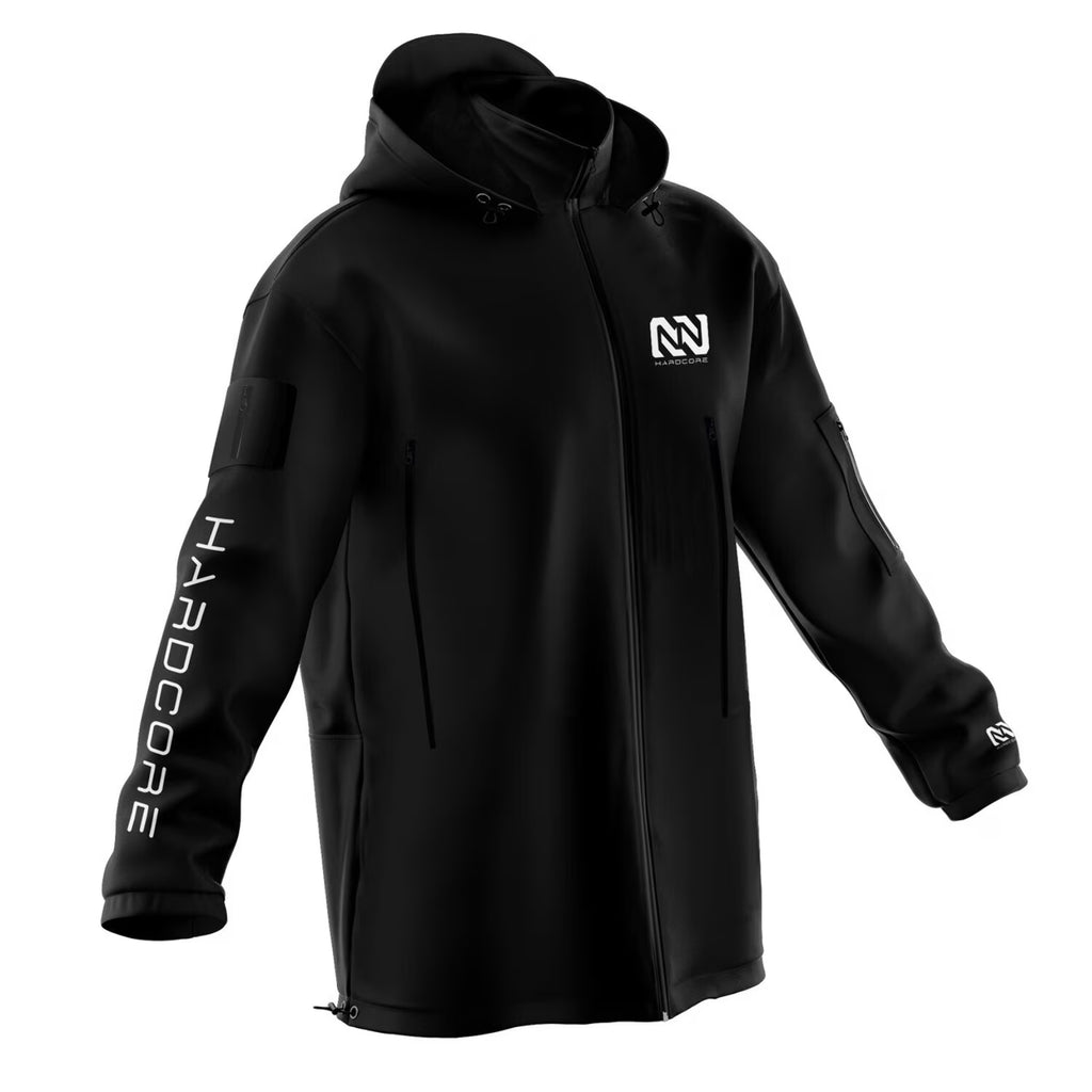 Black Multi Pocket Soft Shell Fishing Jacket Y336
