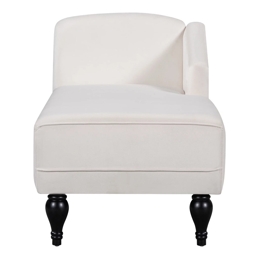 58 inch Velvet Button Tufted Chaise Lounge Sofa Y630055