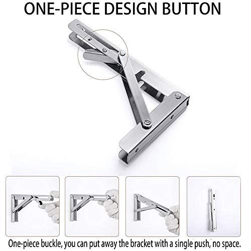 Folding Shelf Brackets Heavy Duty Stainless Steel G8738
