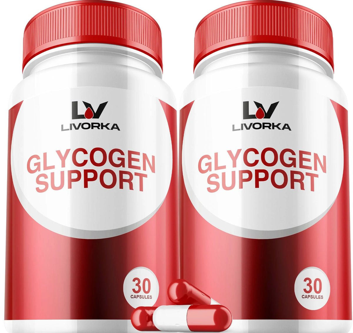 2 Pack Glycogen Capsules 30 Capsules Per Bottle Y546692