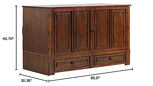 Queen Murphy Cabinet Bed with Charging Station K68892