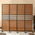 Bamboo Folding Room Divider 3 Panel Q4040