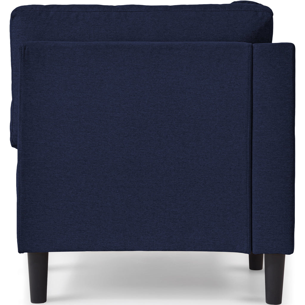 65" Fabric Upholstered Corner Lounge Chair J844059