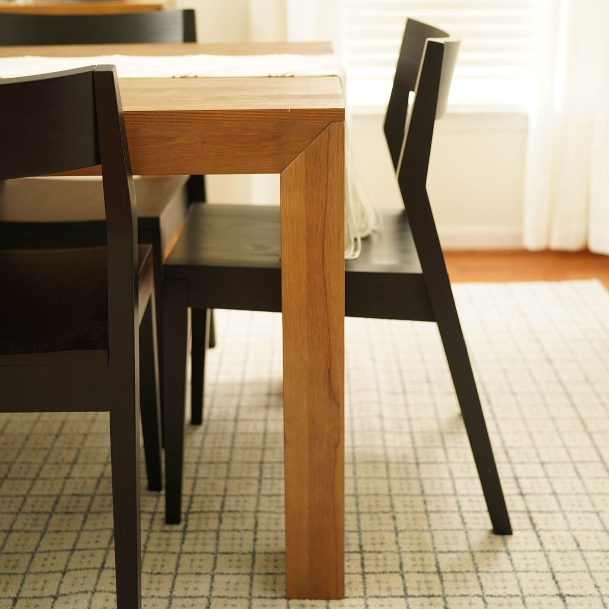 Black Solid Wood Dining Chair S559