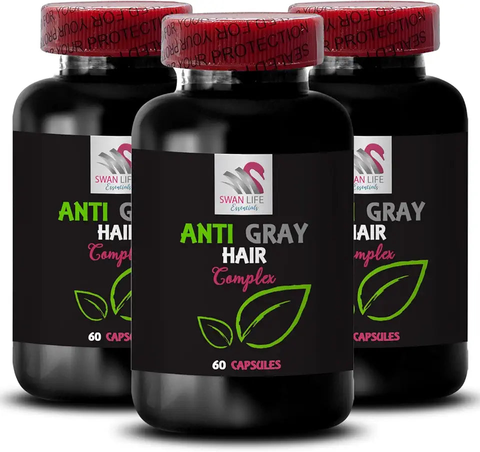 Anti Gray Hair Supplement 180 Capsules Q866