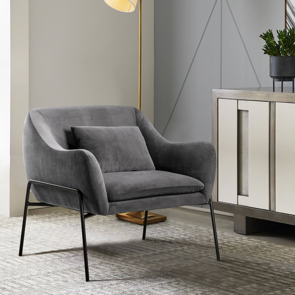Blue Velvet Accent Chair G200