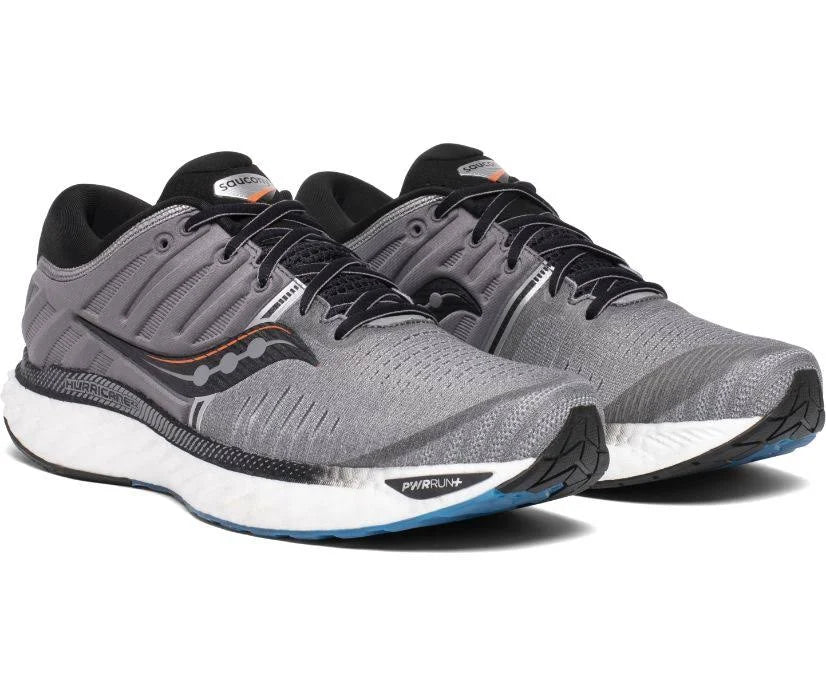 Men's Grey Black Running Shoes H178