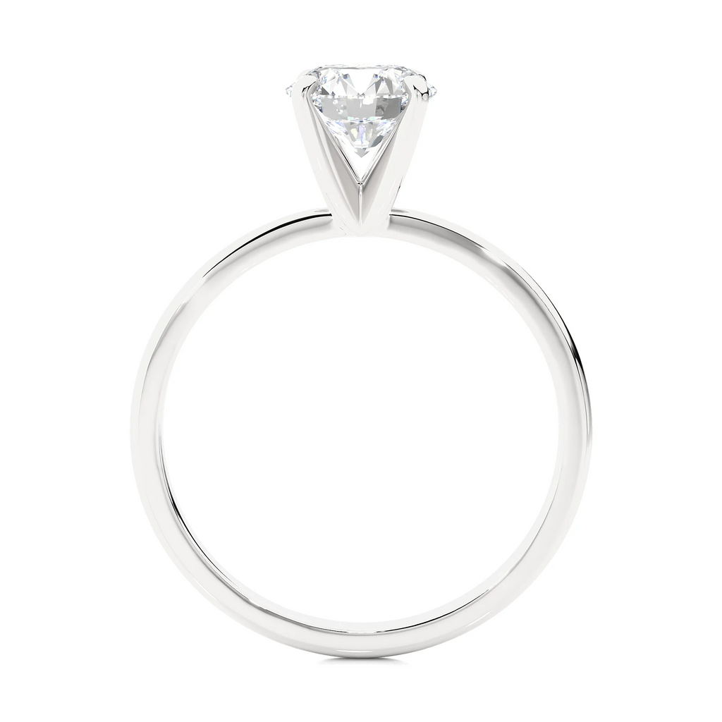 14k White Gold Solitaire Engagement Ring L3209