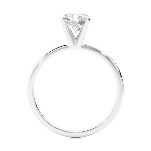 14k White Gold Solitaire Engagement Ring L3209